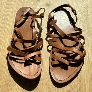 Zara Leather Sandals